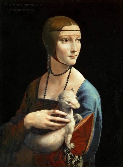 Картина Дама с горностаем да Винчи