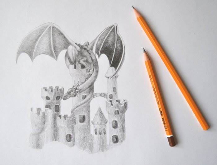 рисовать дракона