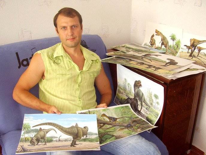Сергей Красовский художник динозавры