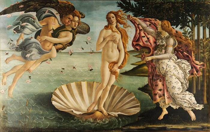 Сандро Боттичелли картина Рождение Венеры