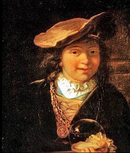 Рембрандт картина Мальчик с мыльным пузырем