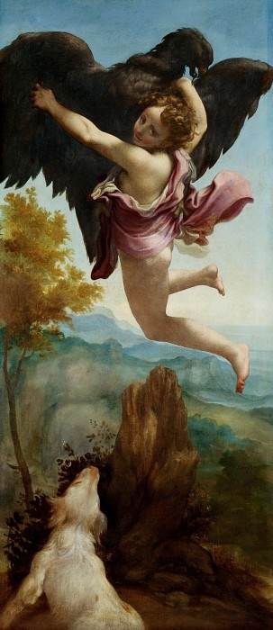 Похищение Ганимеда картина Корреджо