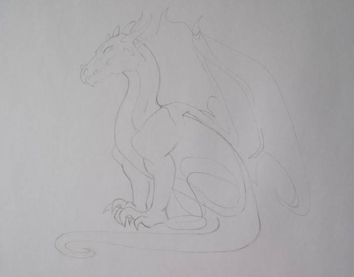 Рисуем дракона поэтапно