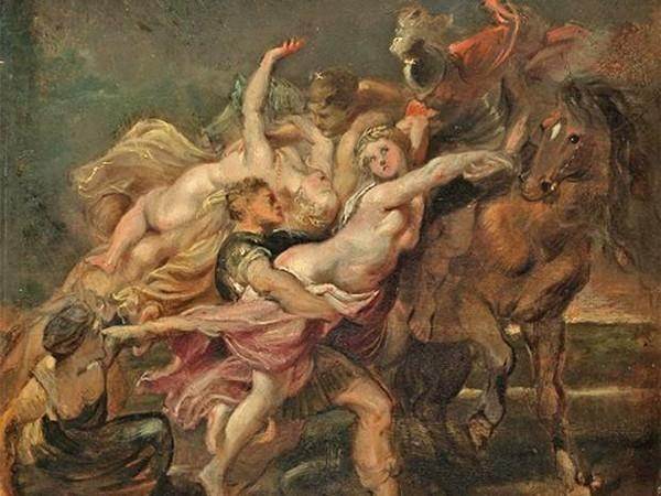 Похищение дочерей Левкиппа картина Рубенса