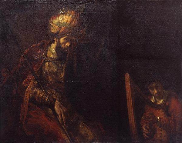 Саул и Давид картина Рембрандта
