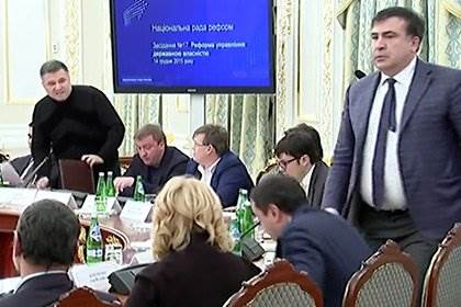 Аваков и Саакашвили конфликт