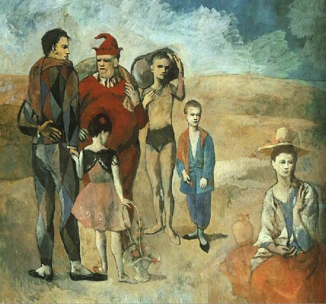 Семейство комедиантов картина Пабло Пикассо