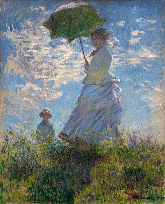 Прогулка. Женщина с зонтиком - Клод Моне