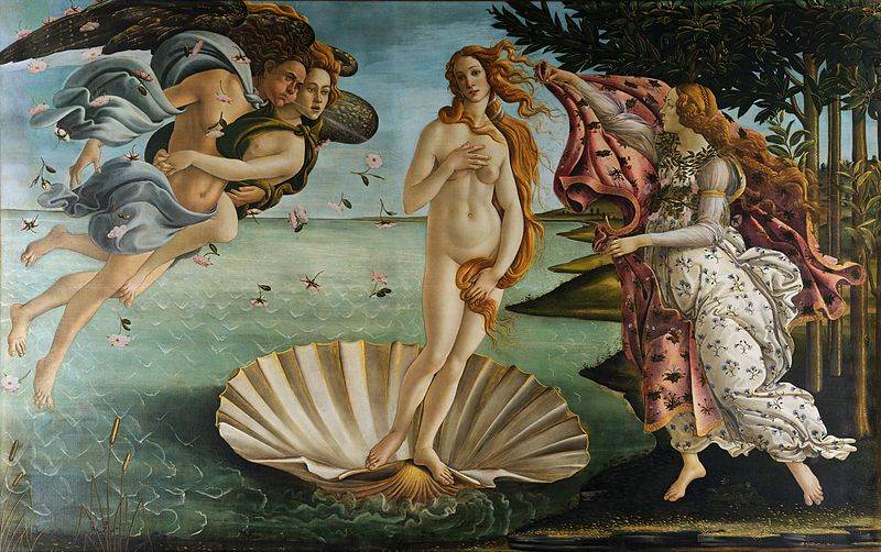 Рождение Венеры картина Боттичелли