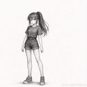 Рисуем аниме финальные штрихи