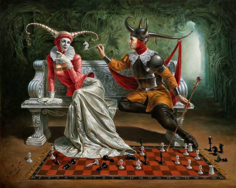 Забавные и безумно красивые картины русского художника Михаила Хохлачёва.