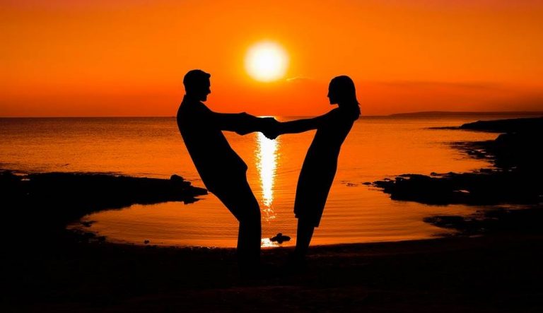 Влюблённые на закате