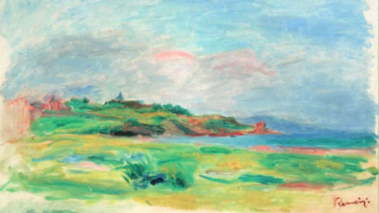 Ренуар - Залив, море, зелёные скалы