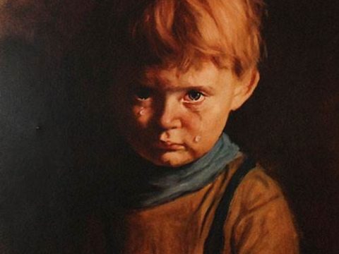 Картина Плачущий мальчик Джованни Браголин