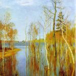 Весна Большая вода картина Левитана