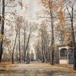 Бродский Летний сад осенью