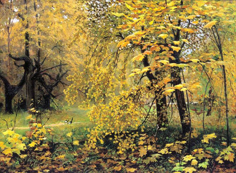 Золотая осень картина Остроухова
