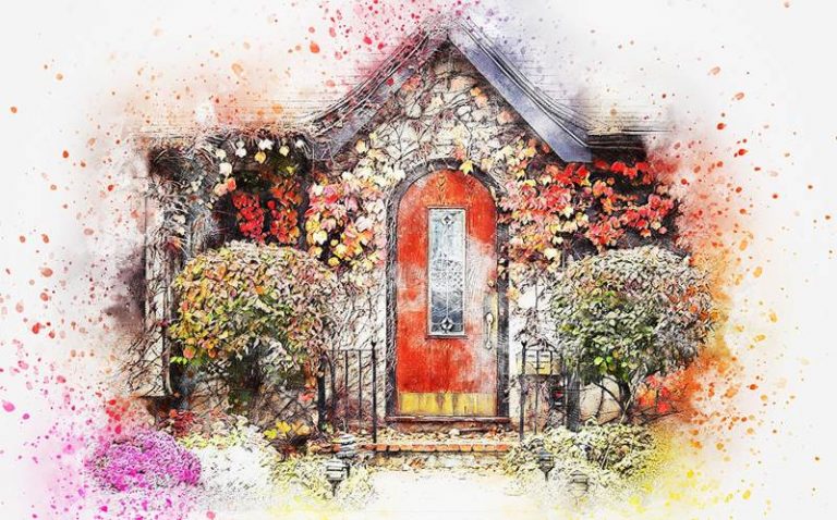 Дом красивый рисунок