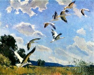 Картина Аисты Тихого