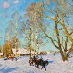 Юон картина Мартовское солнце