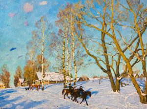 Юон картина Мартовское солнце