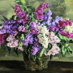 Кончаловский картина Сирень в корзине