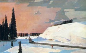 Февраль Подмосковье картина Нисского