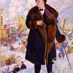 Портрет Ф. И. Шаляпина Кустодиев