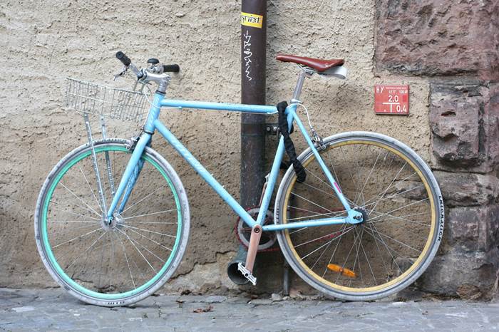 Велосипед на замке