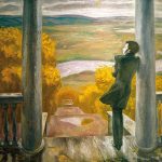 Осенние дожди. Пушкин картина Попкова