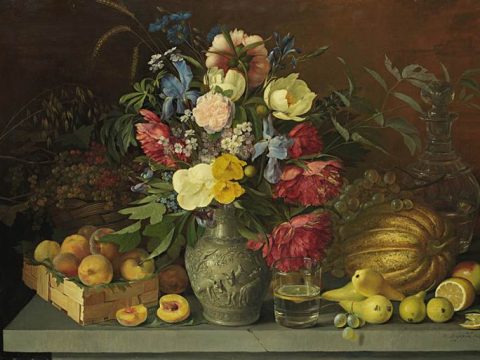 Цветы и плоды картина Хруцкого
