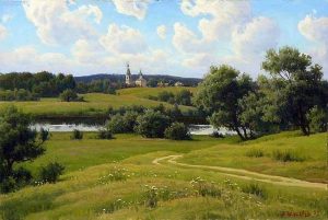 Картина Щербакова Русь Подмосковная