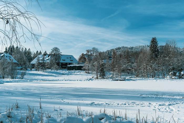 Зима на окраине деревни