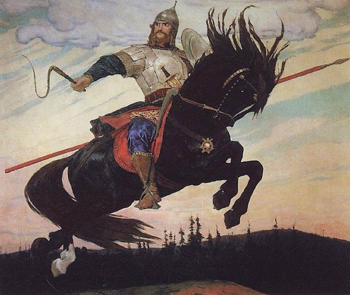 Богатырский скок картина Васнецова