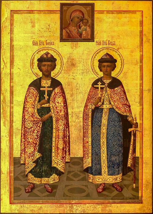 Икона святых князей Бориса и Глеба