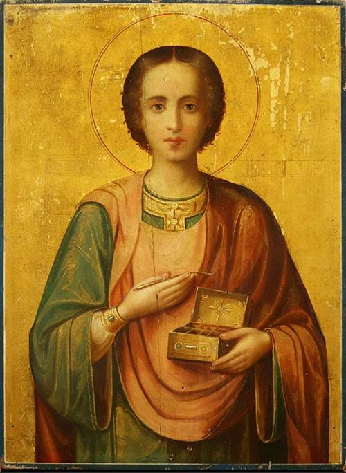 Святой великомученик Пантелеймон целитель икона