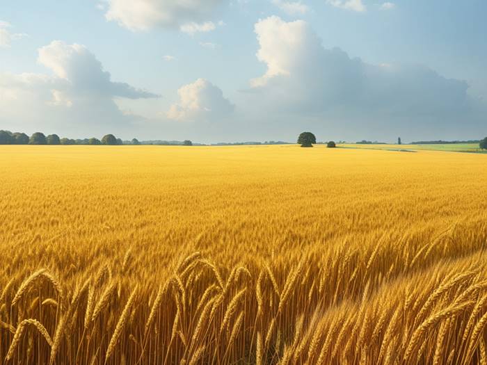 Пшеничное поле летом