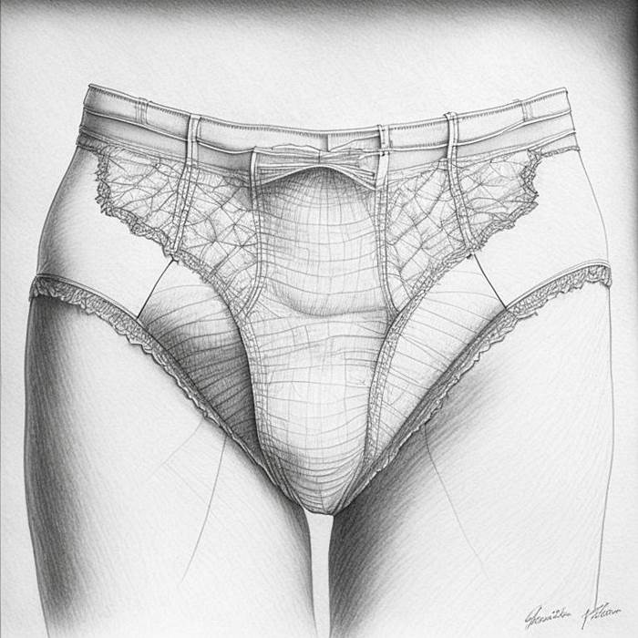 Женские трусы слипы рисунок