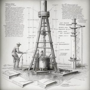 Буровая установка рисунок