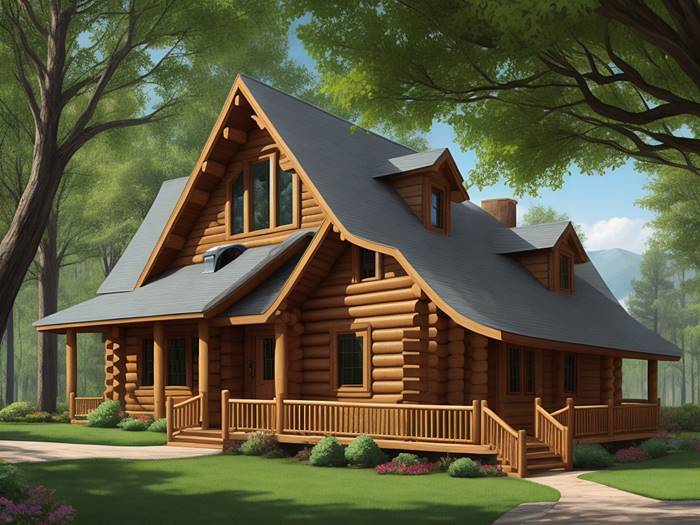 Дом из оцилиндрованного бревна