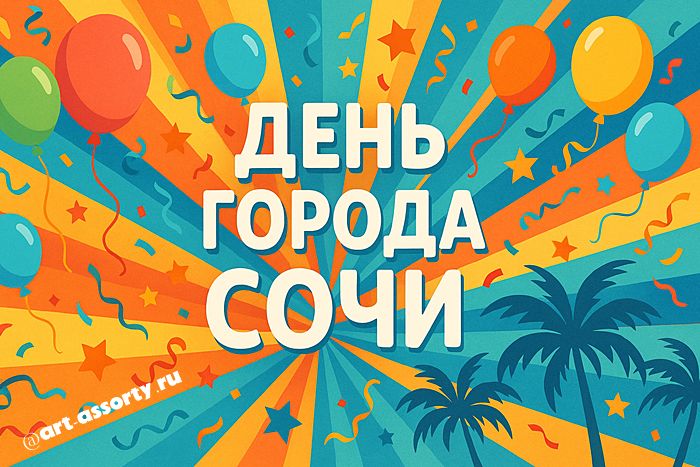 День города Сочи арт иллюстрация