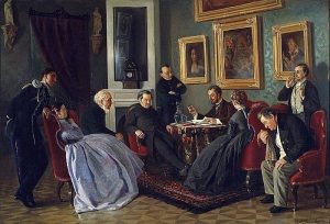 Маковский картина Литературное чтение