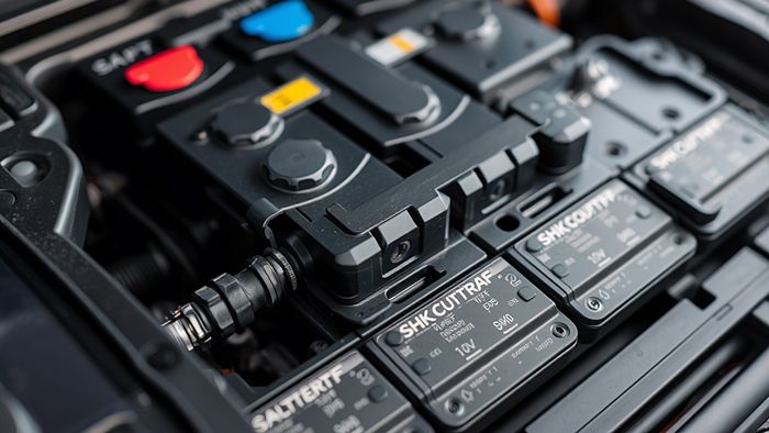 Аккумуляторы электромобиля крупным планом