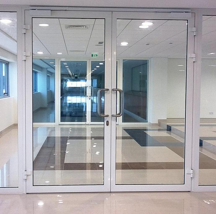 Алюминиевые двери от оконной компании Народные окна