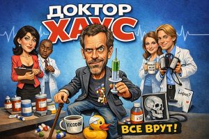 Доктор Хаус арт плакат