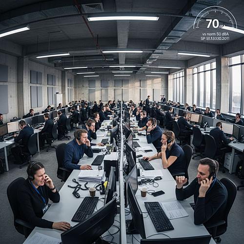 Акустические панели для стен колл-центров