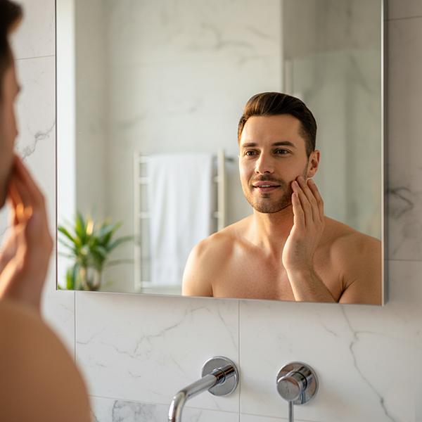 Мужчина со щетиной