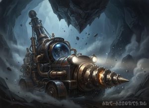 Фантастичсекий стимпанк бурильщик