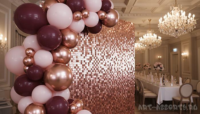 Воздушные шары на женский юбилей