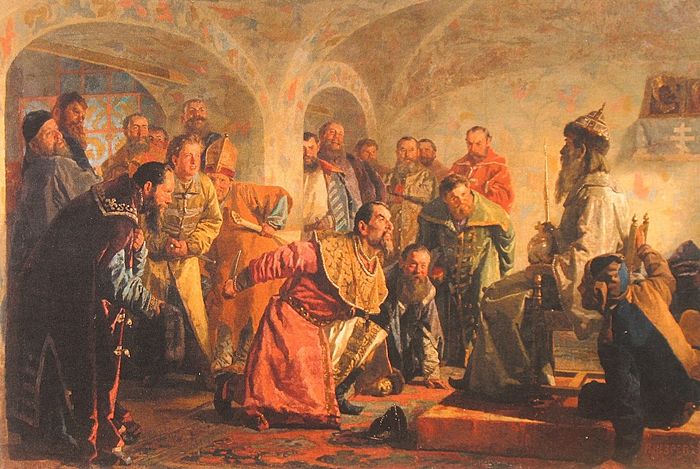 Картина Опричники русского художника Неврева